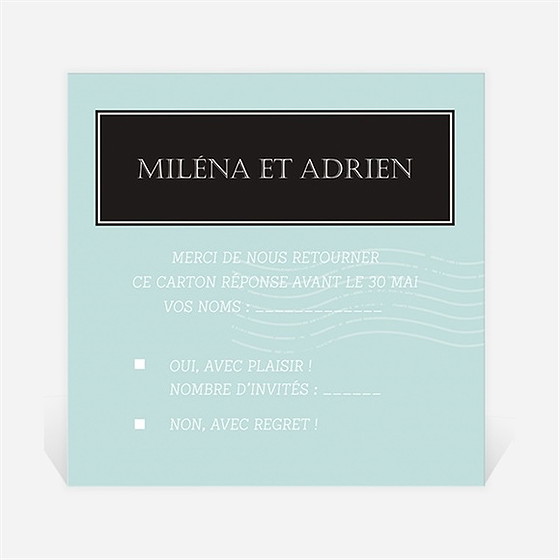 Carton réponse mariage ecrire notre histoire