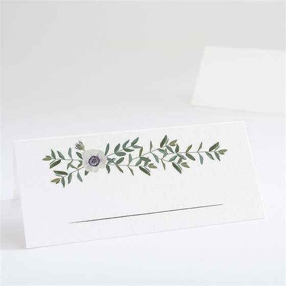 Marque-place mariage couronne d'olivier