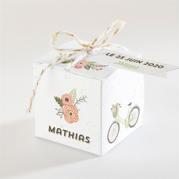 Boîte de dragées mariage En Tandem réf.N34088