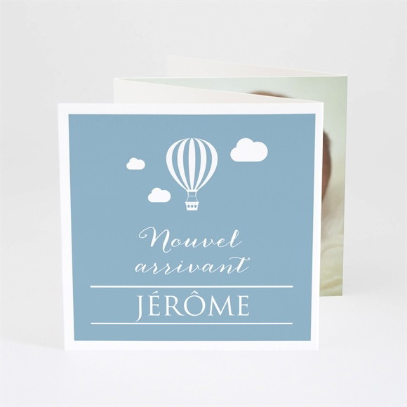 Faire-part naissance Montgolfière picto réf.N83056
