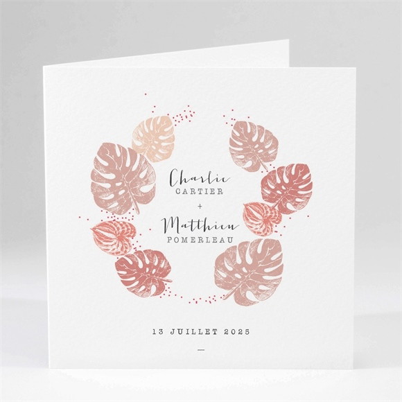 Faire-part mariage Ronde chaude réf.N45173