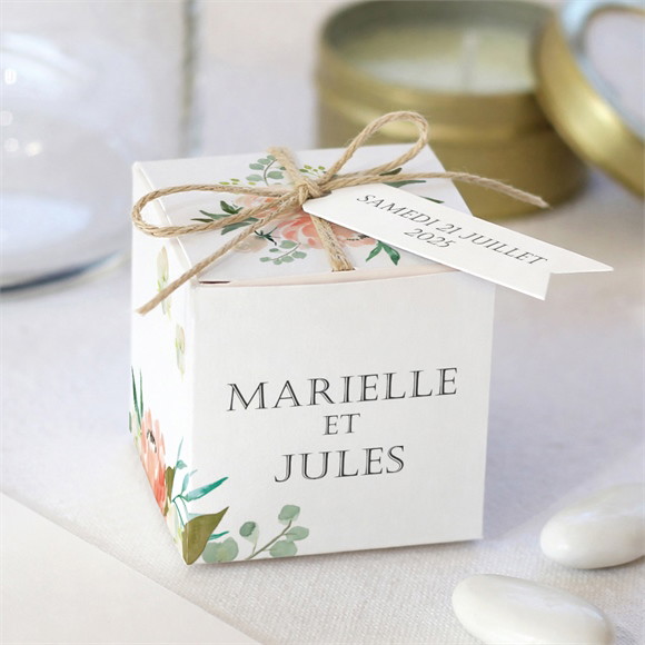 Boîte de dragées mariage Belle union réf.N34094