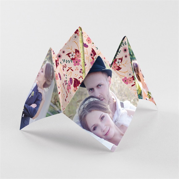 Remerciement mariage Esperluette Liberty réf.N33057