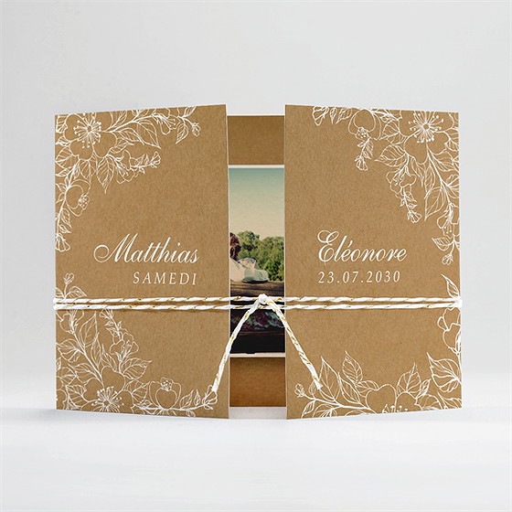 Faire-part mariage belle découverte