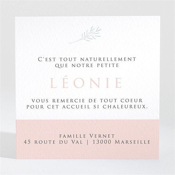 Remerciement naissance 3 photos pour une princesse