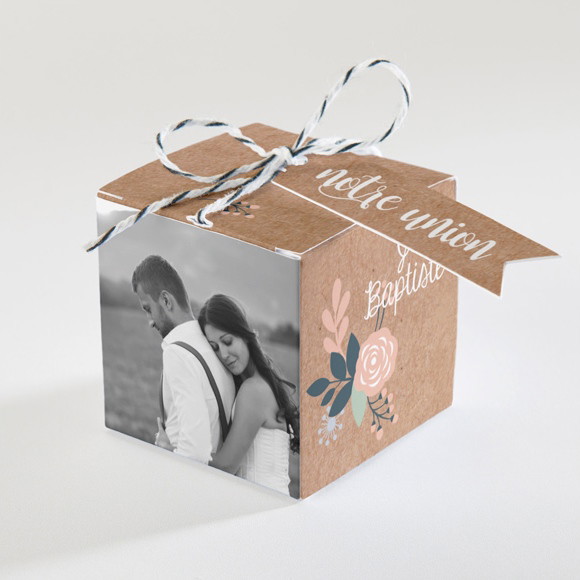 Boîte de dragées mariage Délicat dénouement réf.N340108