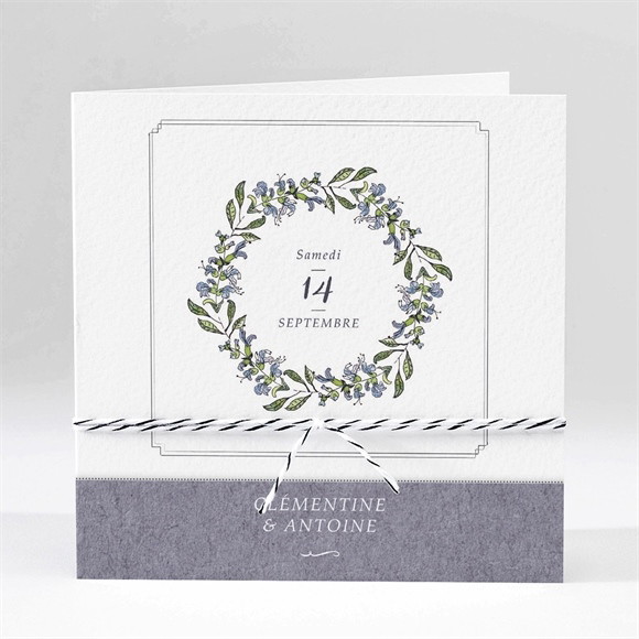 Faire-part mariage Végétal retro réf.N45181