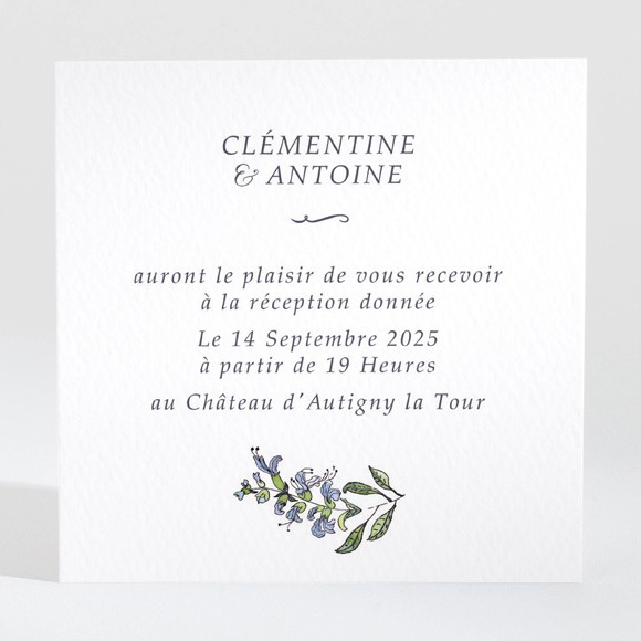 Carton d'invitation mariage Végétal retro réf.N3001412