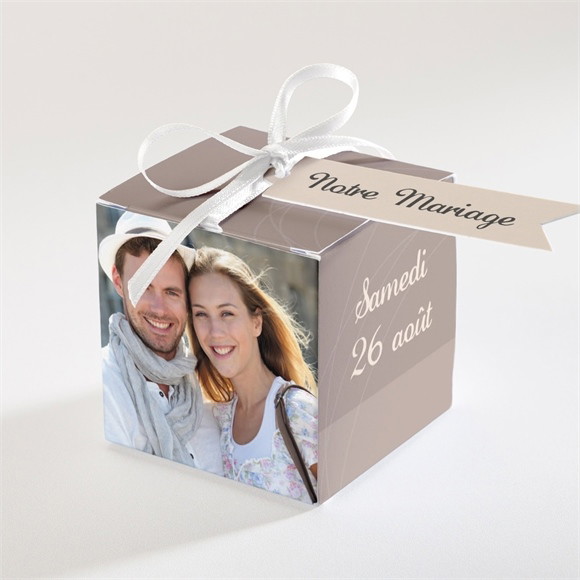 Boîte de dragées mariage le Duo réf.N340113