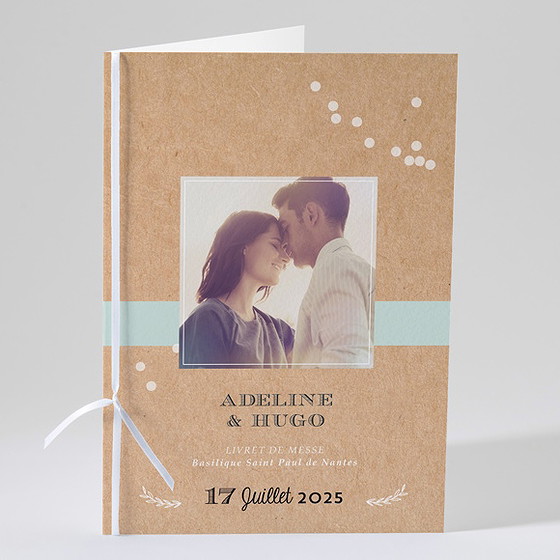 Livret de messe mariage petite cocotte