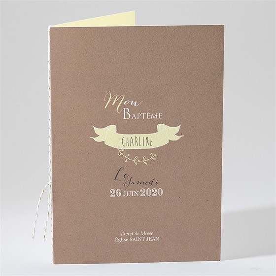 Livret de messe baptême bapteme en famille