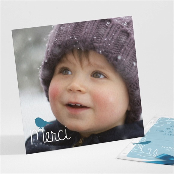 Remerciement baptême Noeud et croix réf.N30141