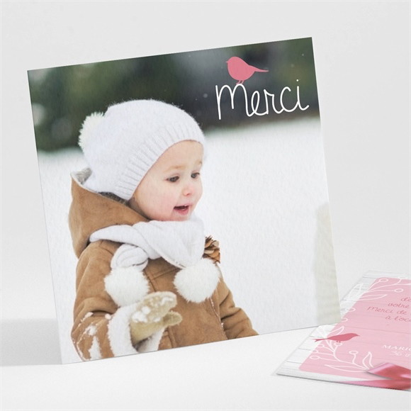 Remerciement baptême Jolie composition réf.N30142