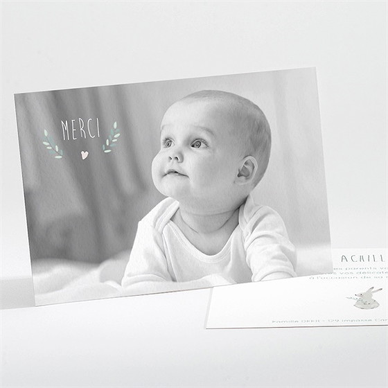 Remerciement naissance jolie biche