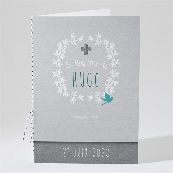 Livret de messe baptême Découpe originale réf.N49127