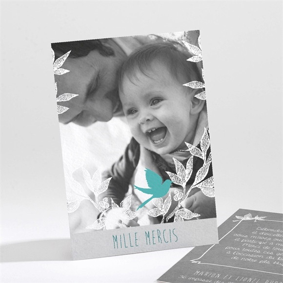 Remerciement baptême Découpe originale réf.N211151