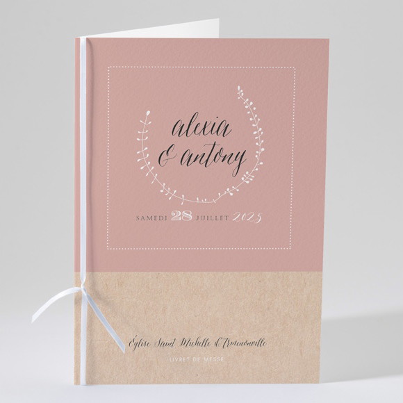 Livret de messe mariage Célébration d'amour réf.N49129