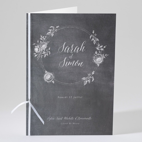 Livret de messe mariage Ardoise originale réf.N49130