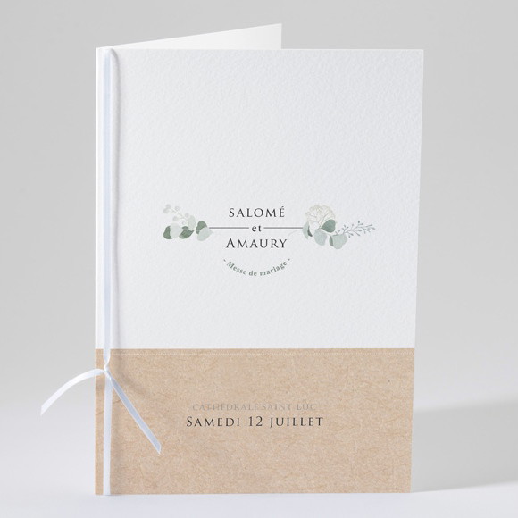 Livret de messe mariage Bonheur réf.N49134