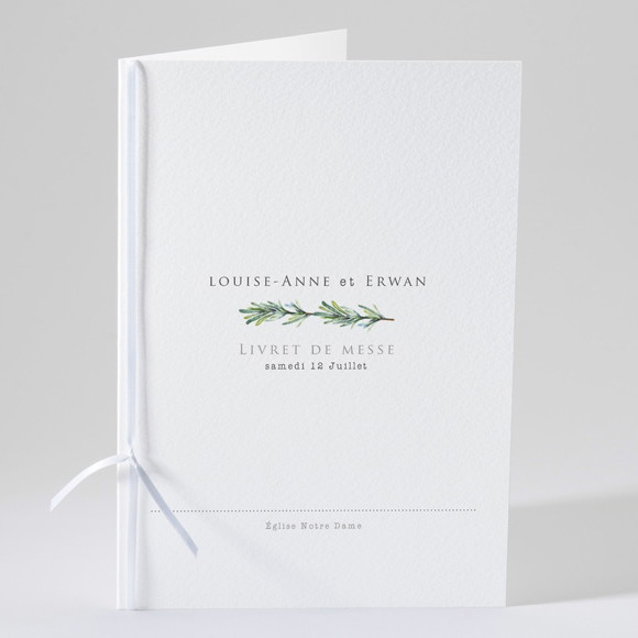 Livret de messe mariage Poésie et photo réf.N49136