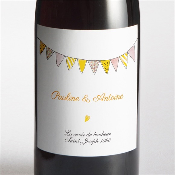 Etiquette de bouteille mariage Connivence réf.N3001420