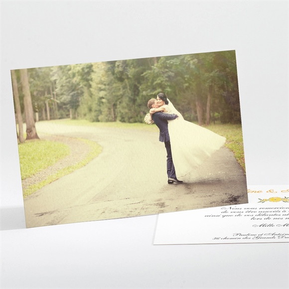 Remerciement mariage Connivence réf.N111203