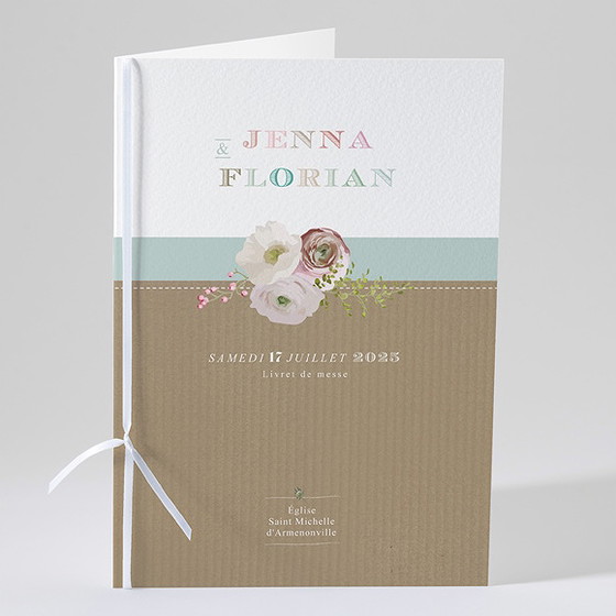 Livret de messe mariage naturel
