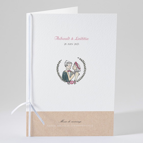 Livret de messe mariage nos 2 petits mariés