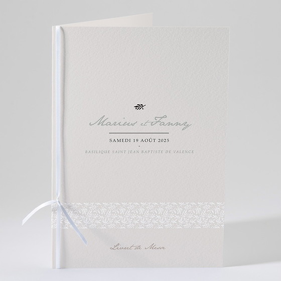 Livret de messe mariage nature raffinée