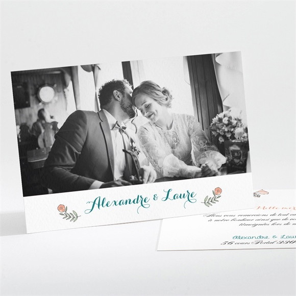 Remerciement mariage Love Bohème réf.N111207