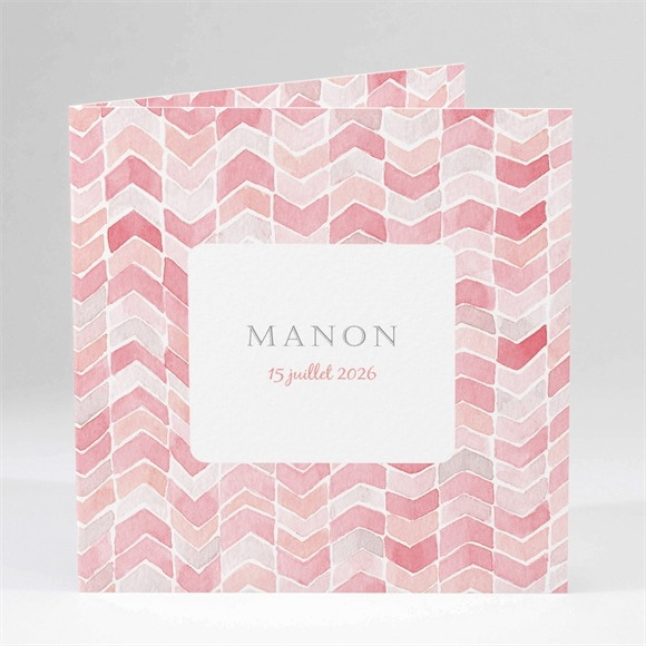 Faire-part naissance Motifs chevrons photo réf.N45190
