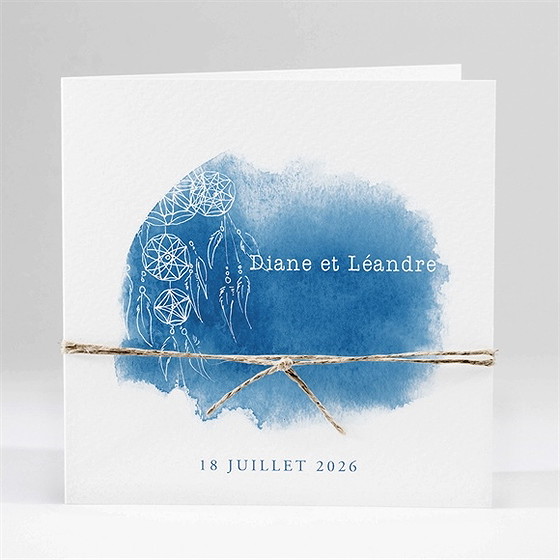 Faire-part mariage perle d'aquarelle