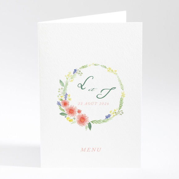 Menu mariage Bucolique réf.N401810