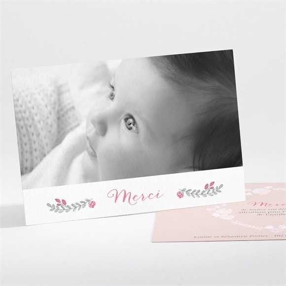 Remerciement naissance Jolie Couronne réf.N111212