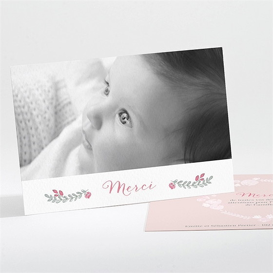 Remerciement naissance jolie couronne