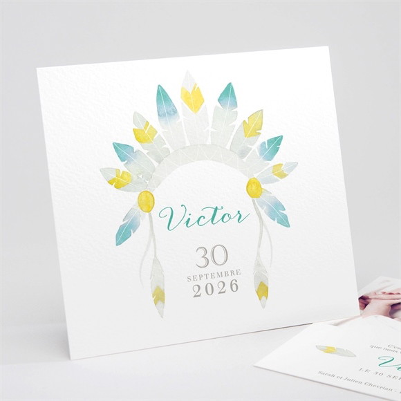 Faire-part naissance Petit indien réf.N311218