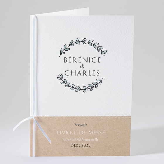 Livret de messe mariage avec programme