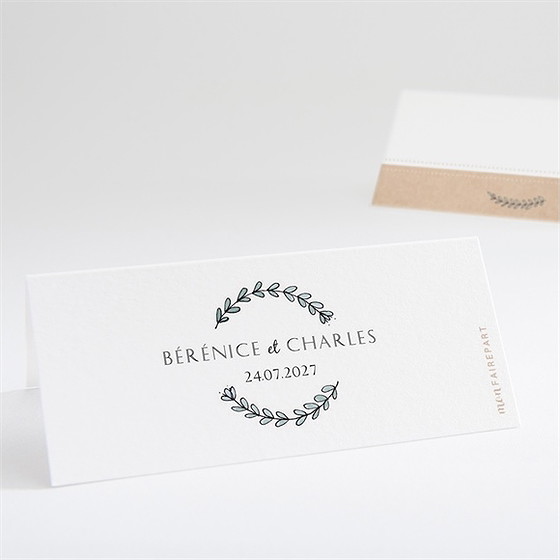 Marque-place mariage avec programme