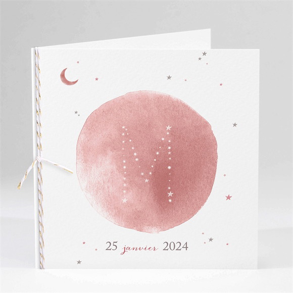 Faire-part naissance Astres cuivrés réf.N45197