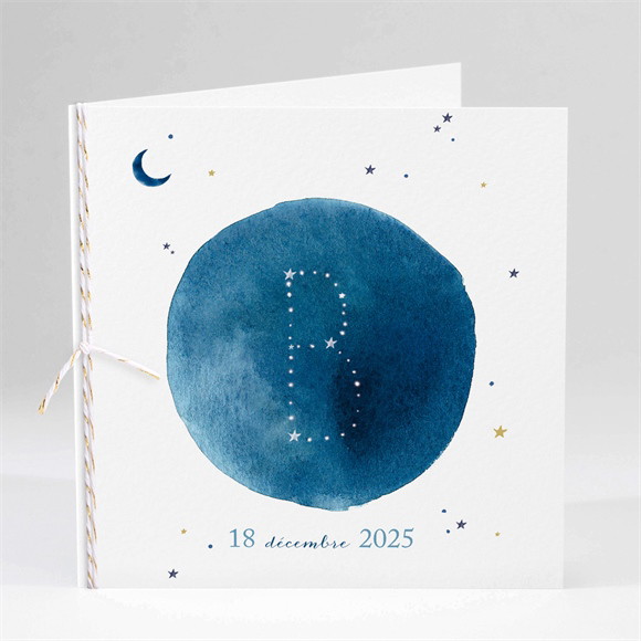 Faire-part naissance Nuit étoilée réf.N45198