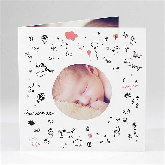 Faire-part naissance le musicien