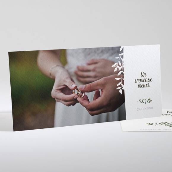 Remerciement mariage Couronne d'olivier réf.N13173