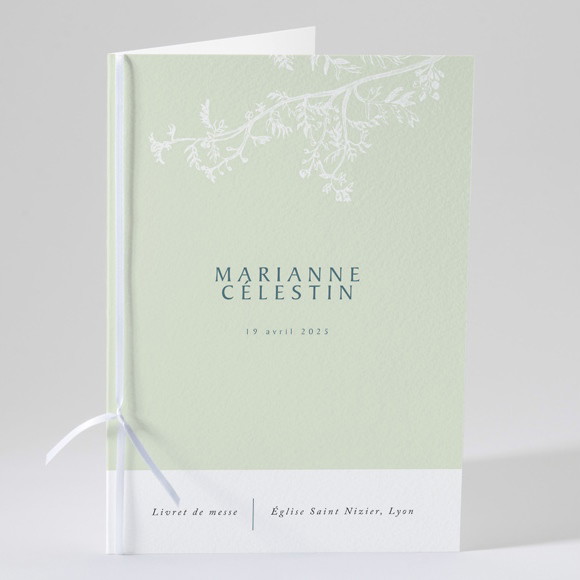 Livret de messe mariage Gravure chic réf.N49160