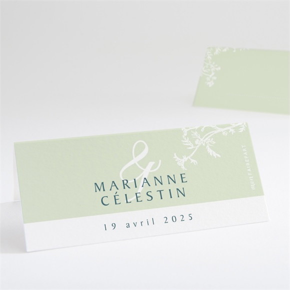 Marque-place mariage Gravure chic réf.N440673