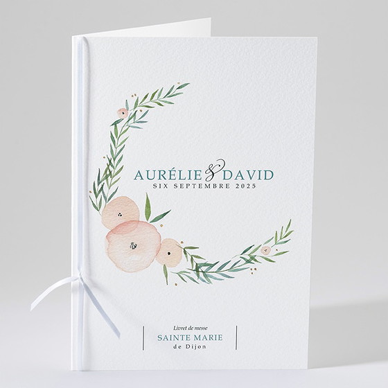 Livret de messe mariage printemps!