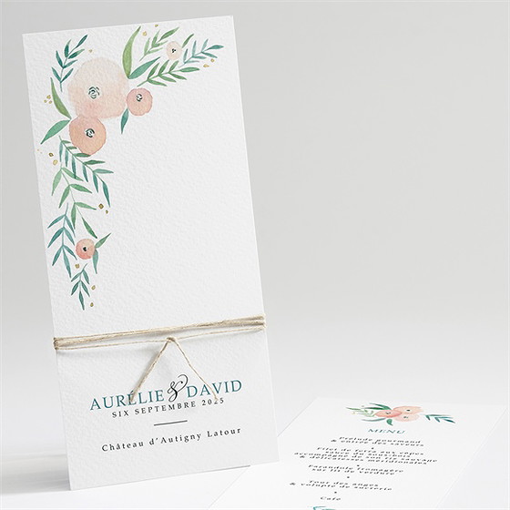 Menu mariage printemps!