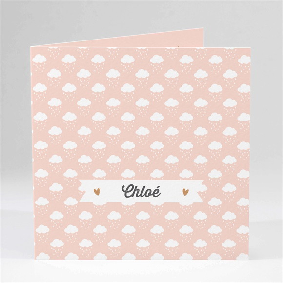 Faire-part naissance Motifs à nuages photo réf.N451114