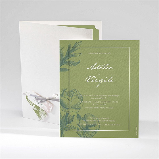Faire-part mariage intemporel