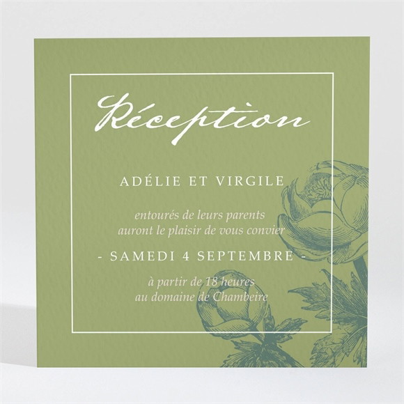 Carton d'invitation mariage Intemporel réf.N3001460