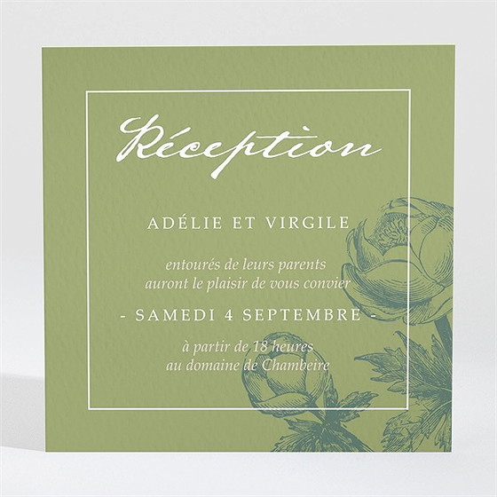 Carton d'invitation mariage intemporel